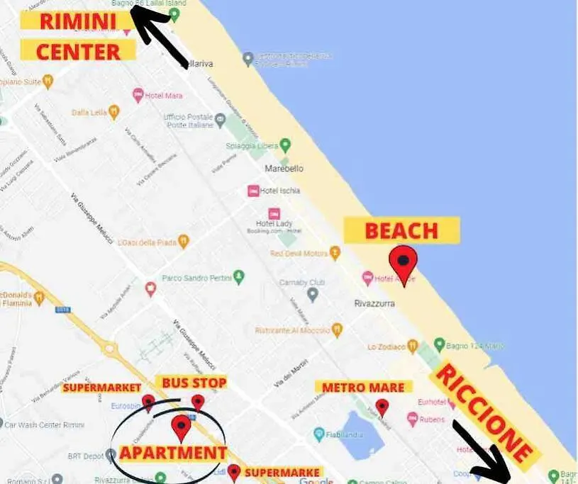 Rimini Rivazzurra Apartment